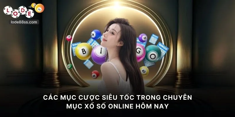 Các mục cược siêu tốc trong chuyên mục xổ số online hôm nay