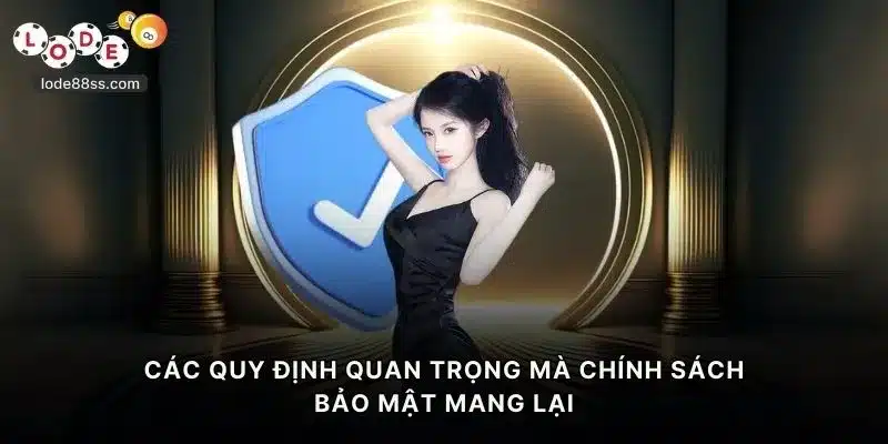 Các quy định quan trọng mà chính sách bảo mật LODE88 mang lại